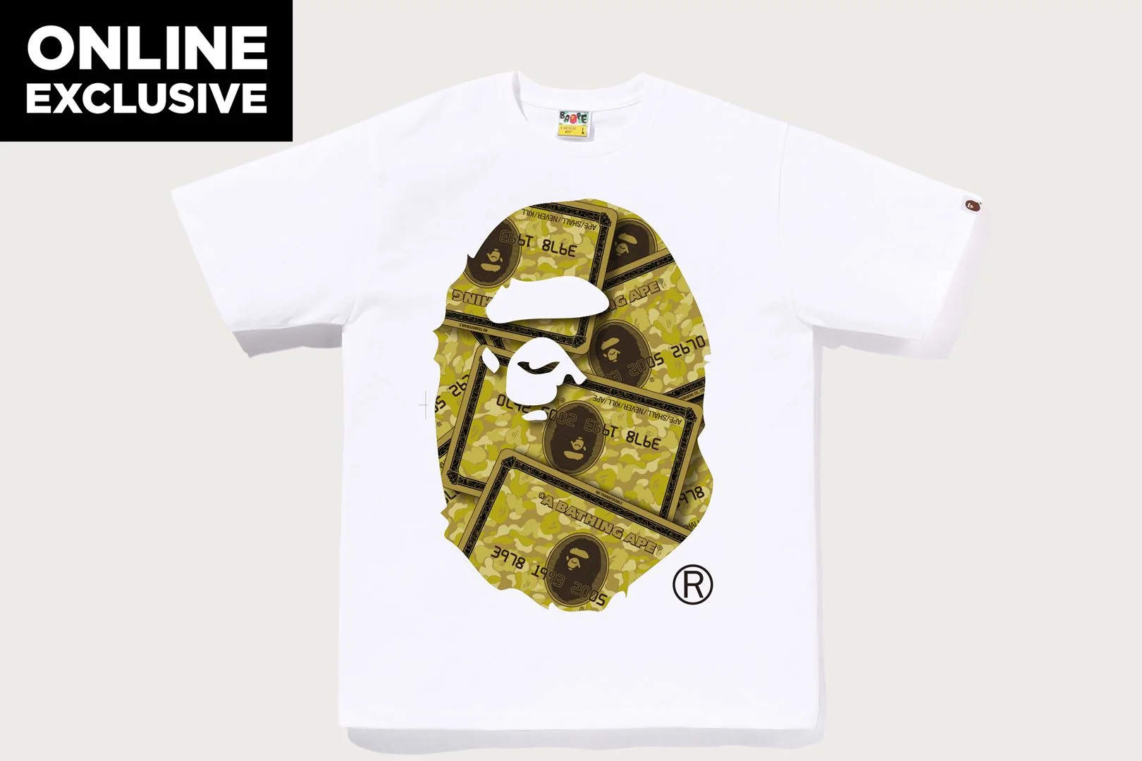 BAPE CARD BIG APE HEAD TEE BAPEC